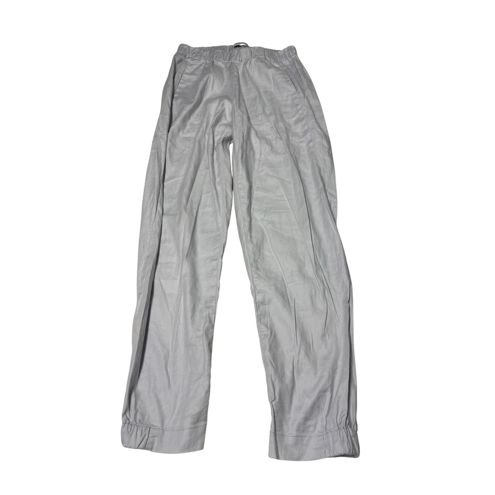 Aritzia Wilfred Effortless Pant in CruiseLinen Grey Linen Womens S 25X27